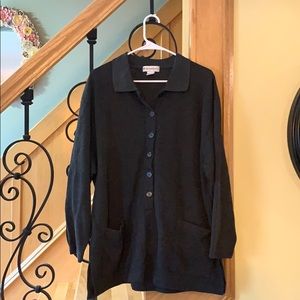 Worn as an oversized sweater/dress